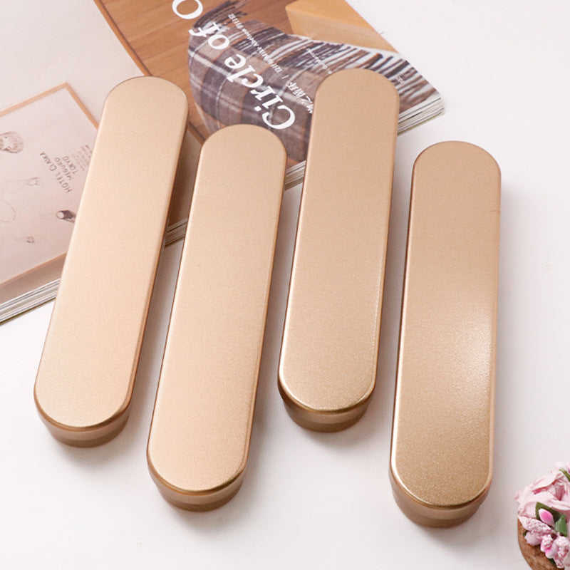Wholesale Golden Tinplate Pencil Case Tinplate Pencil Case